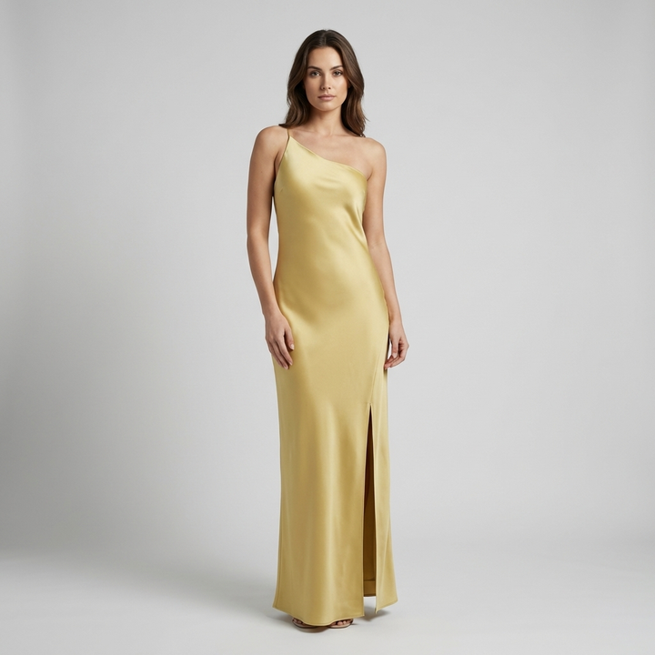 Elegante Abito Lungo Schiena Scoperta Spacco