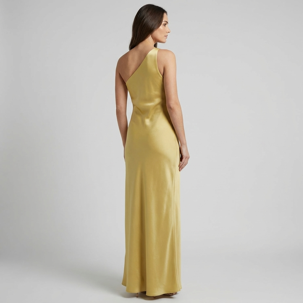 Elegante Abito Lungo Schiena Scoperta Spacco