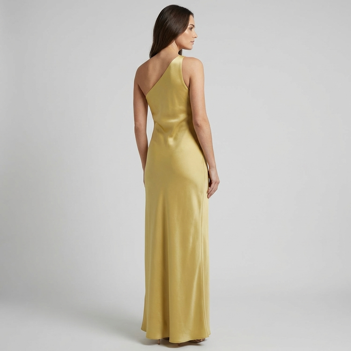 Elegante Abito Lungo Schiena Scoperta Spacco