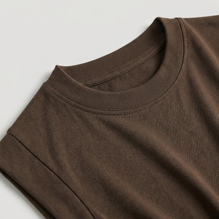Maglietta annodata alla moda, top casual annodato