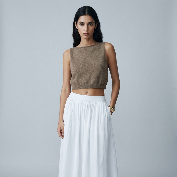 Canotta corta casual alla moda