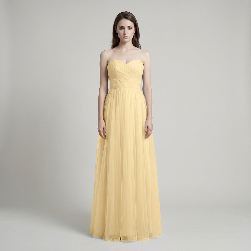 Abito cerimonia lungo elegante donna