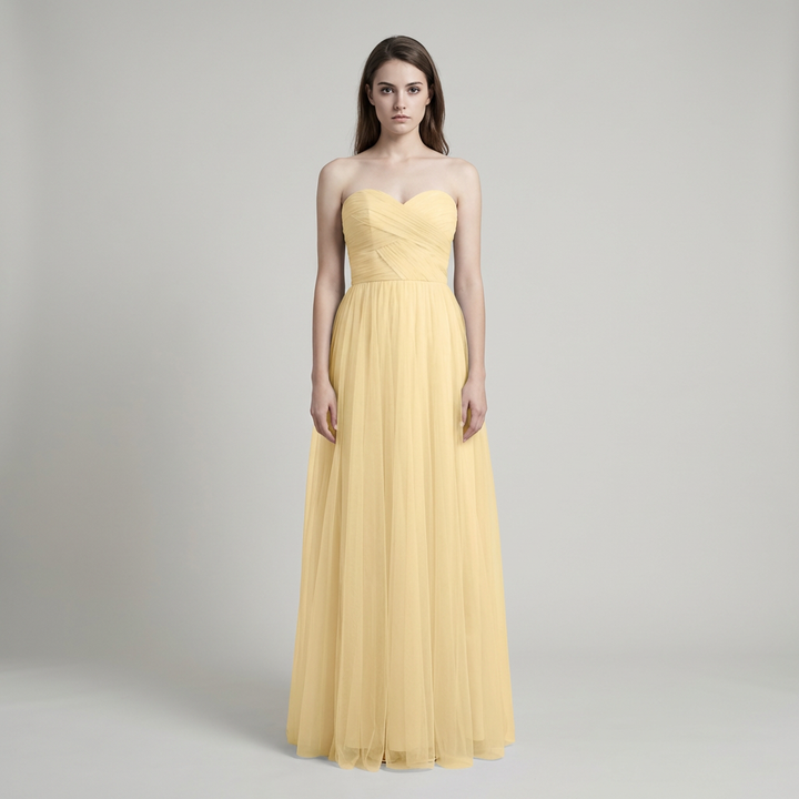 Abito cerimonia lungo elegante donna