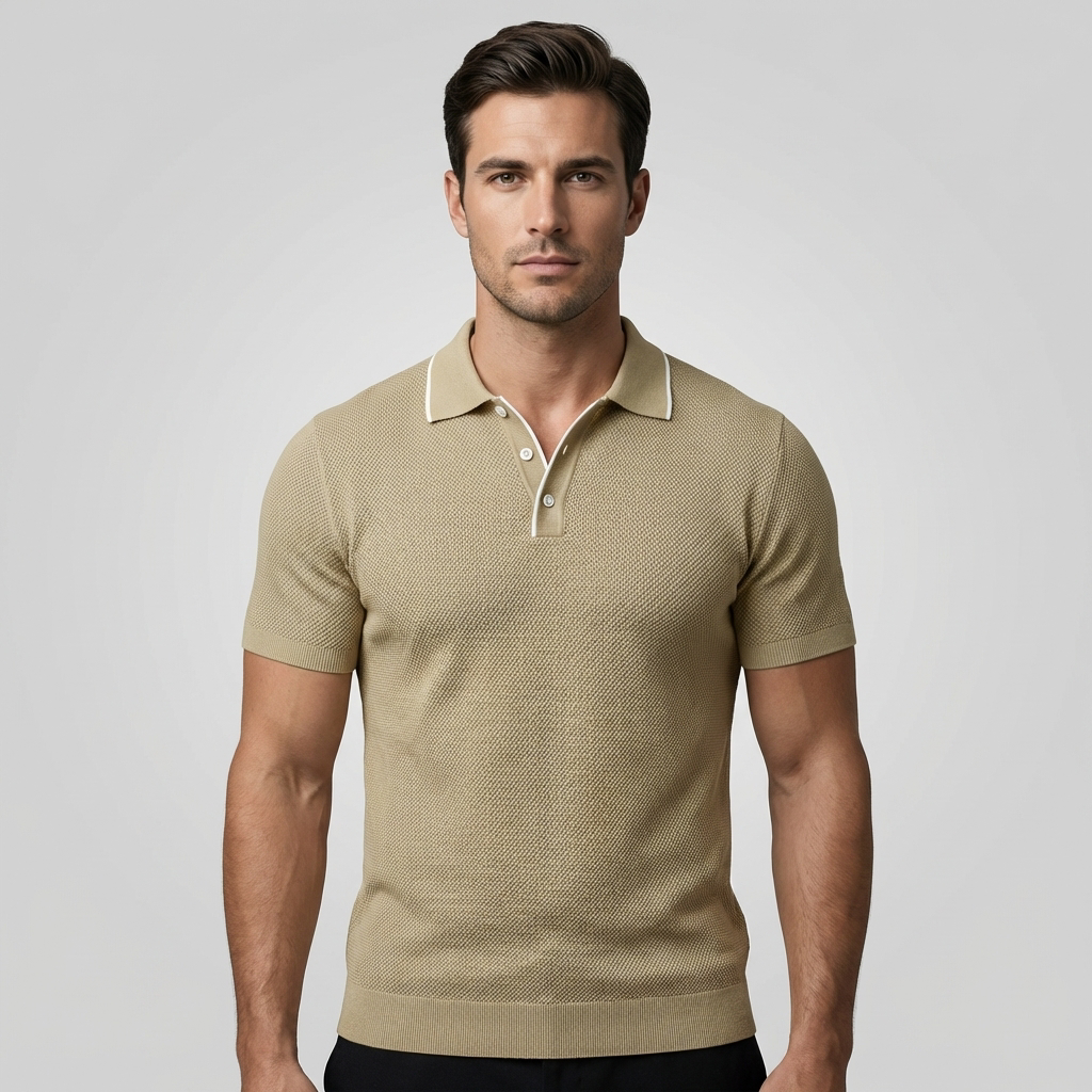T shirt lussuosa polo uomo knit