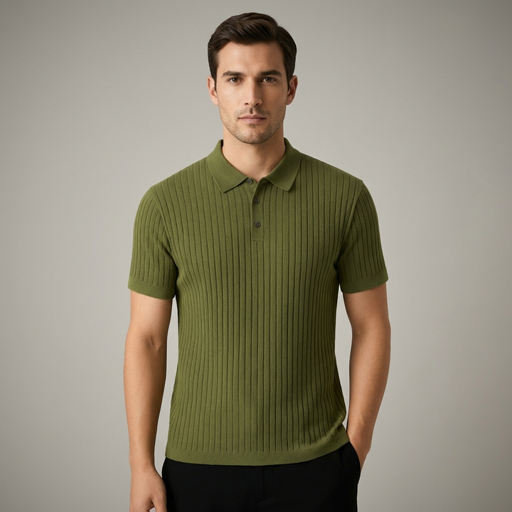 T shirt polo lussuosa uomo costine