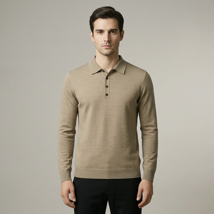 T shirt polo lussuosa uomo maglia Maniche lunghe