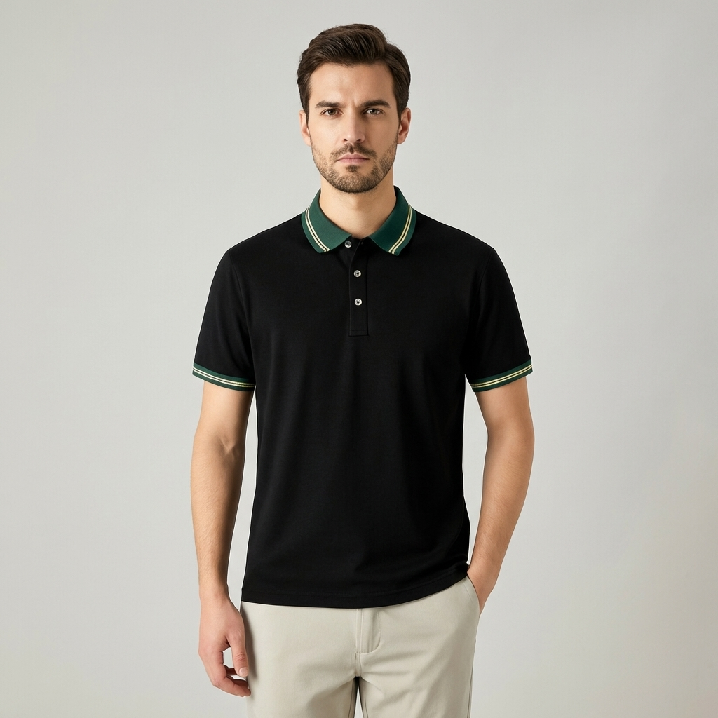 T shirt polo lussuosa uomo