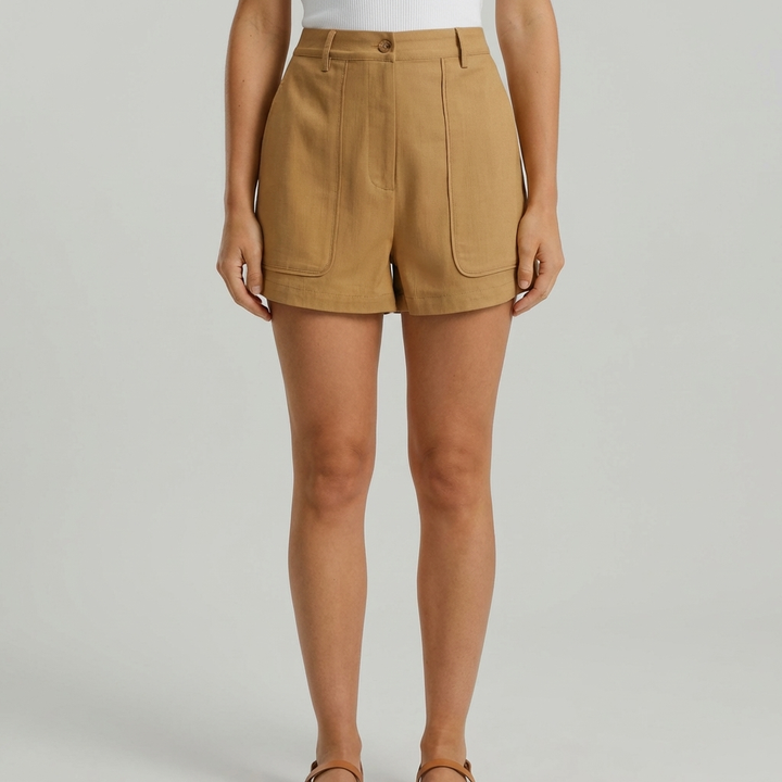 Short Donna Giallo Moderno