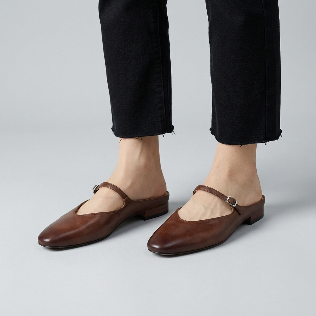 Ballerine Pelle Mandorla Classiche