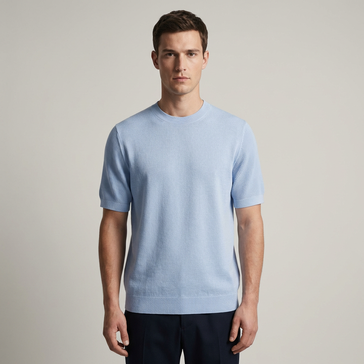 T shirt lussuosa uomo cashmere premium