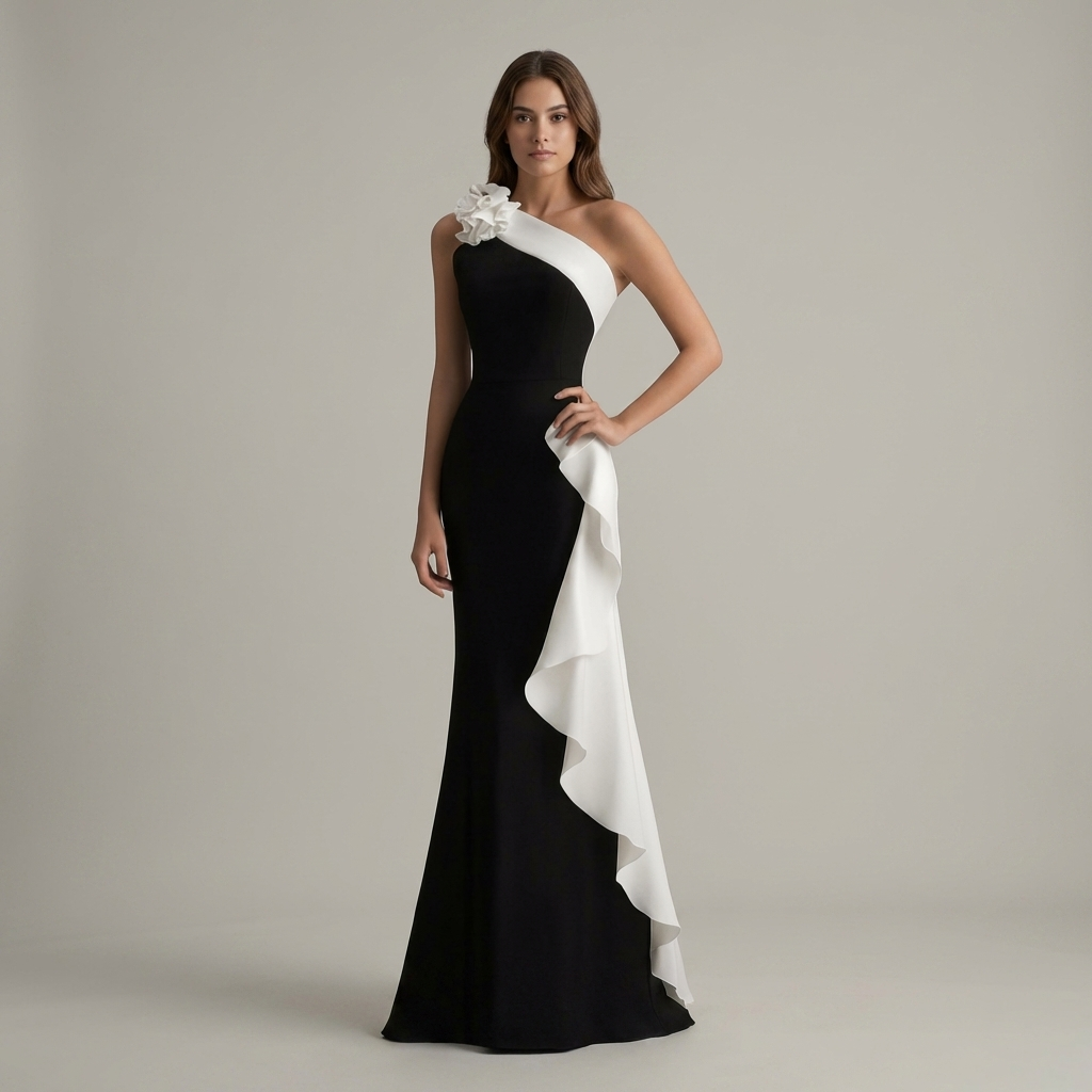Vestito Sera Sirena Romantico