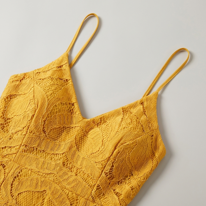 Vestito Cerimonia Pizzo Frange Romantico