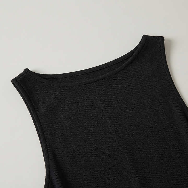 Vestito cerimonia raffinato nero texture