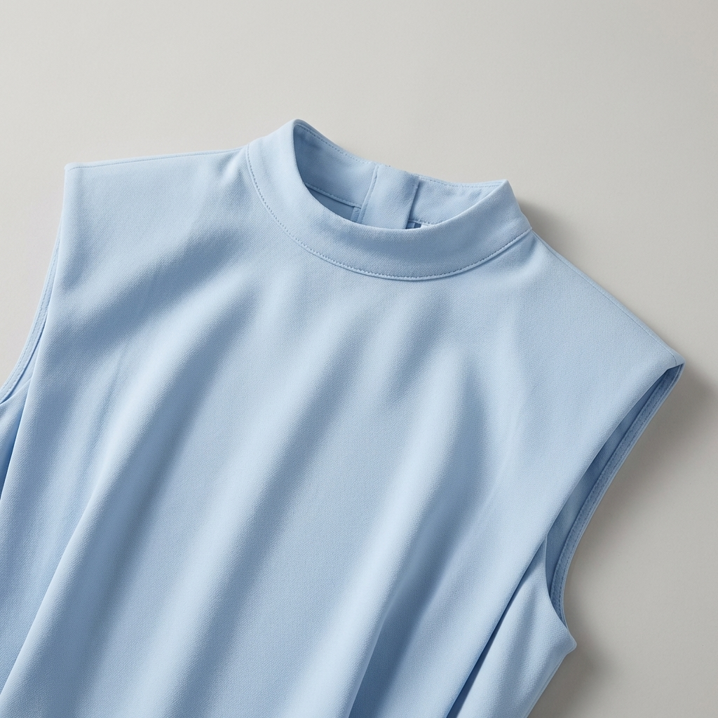 Elegante Abito Midi Scollo Rotondo Spacco