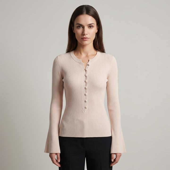 T shirt raffinata donna maniche svasate