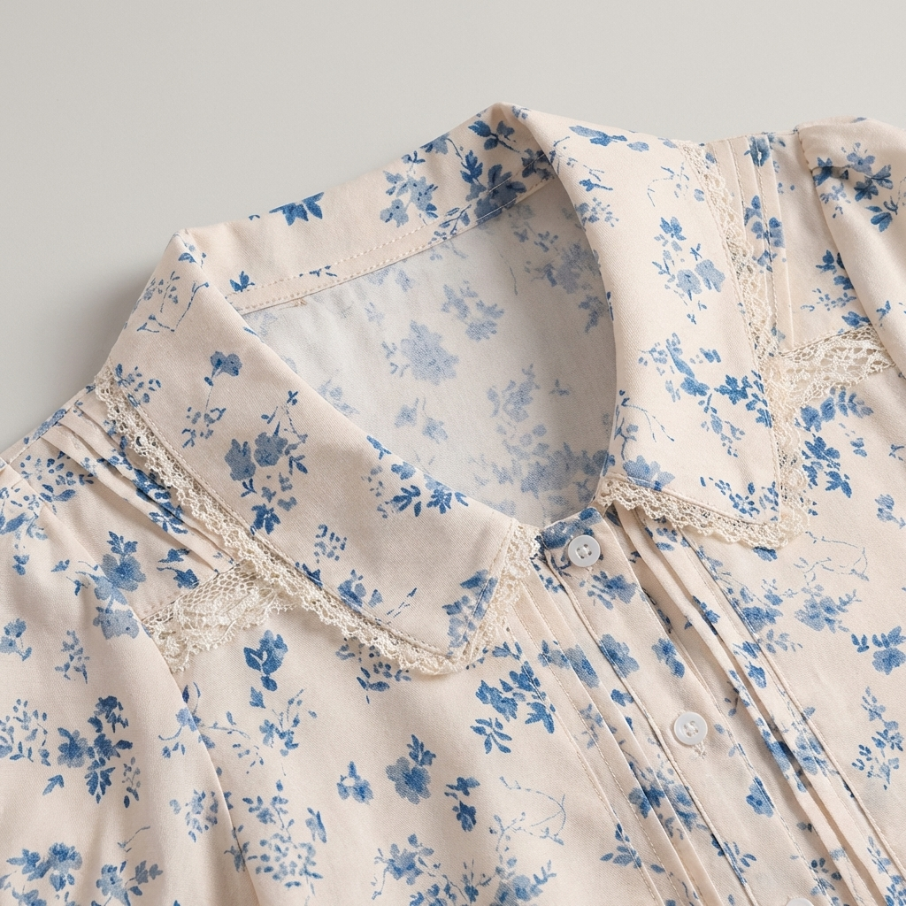 T shirt florale lussuosa donna scollo v