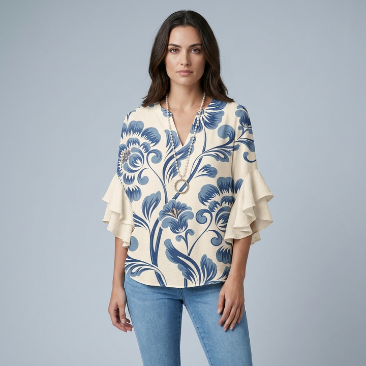 T shirt raffinata donna blusa estiva