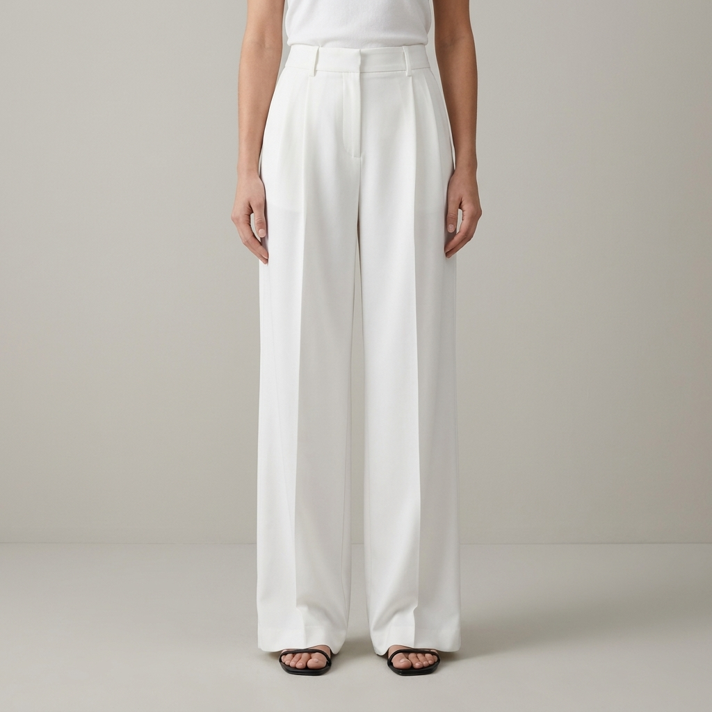 Pantaloni donna palazzo vita alta