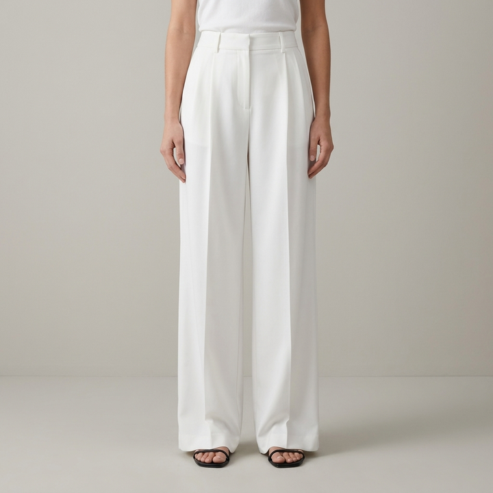 Pantaloni donna palazzo vita alta