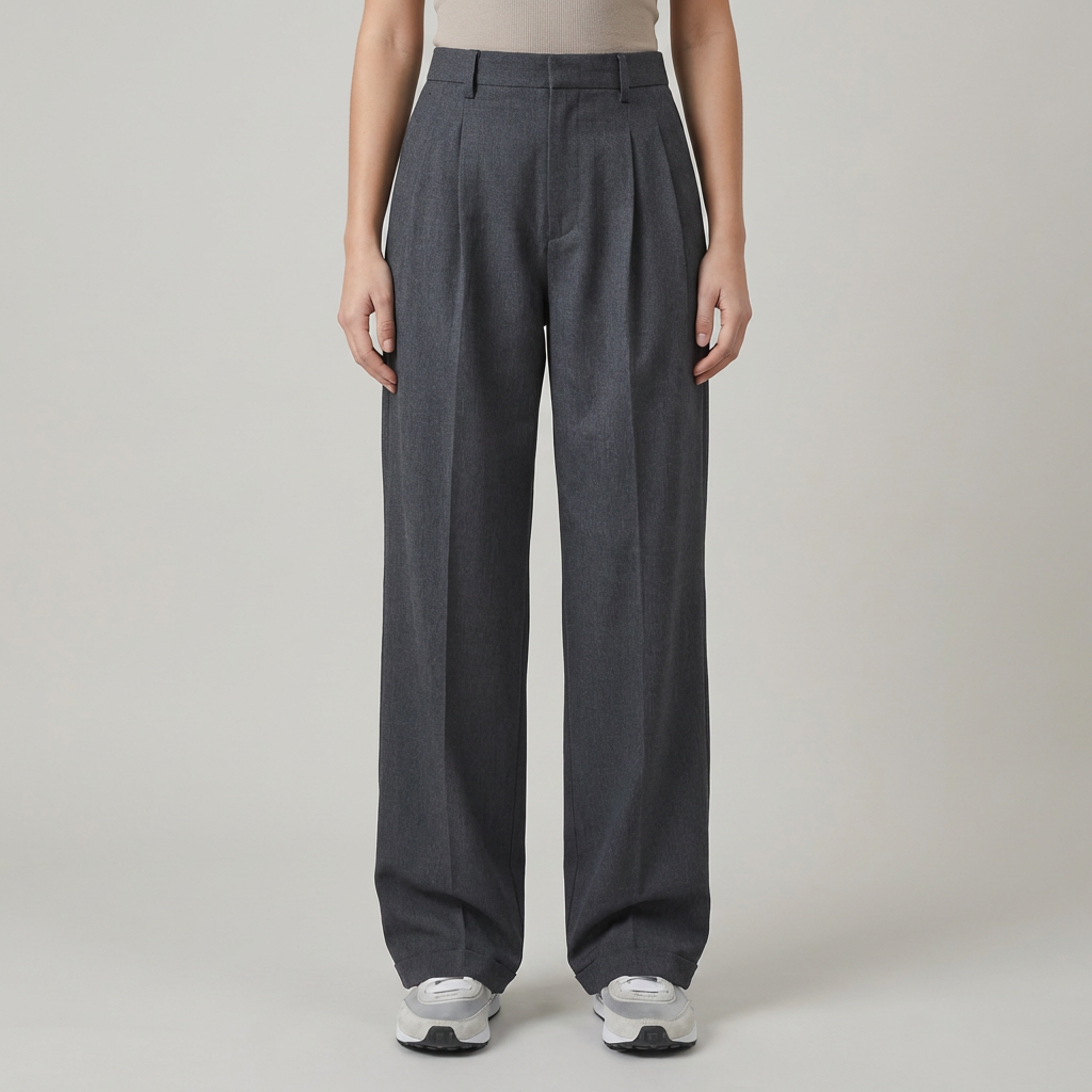 Pantaloni donna eleganti gamba dritta