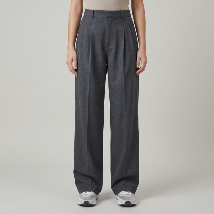 Pantaloni donna eleganti gamba dritta