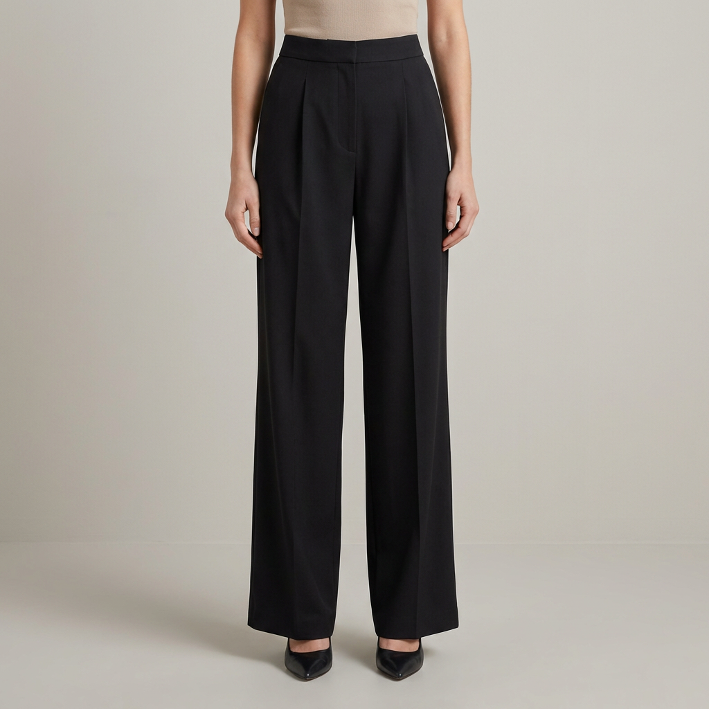 Pantaloni donna palazzo raso eleganti