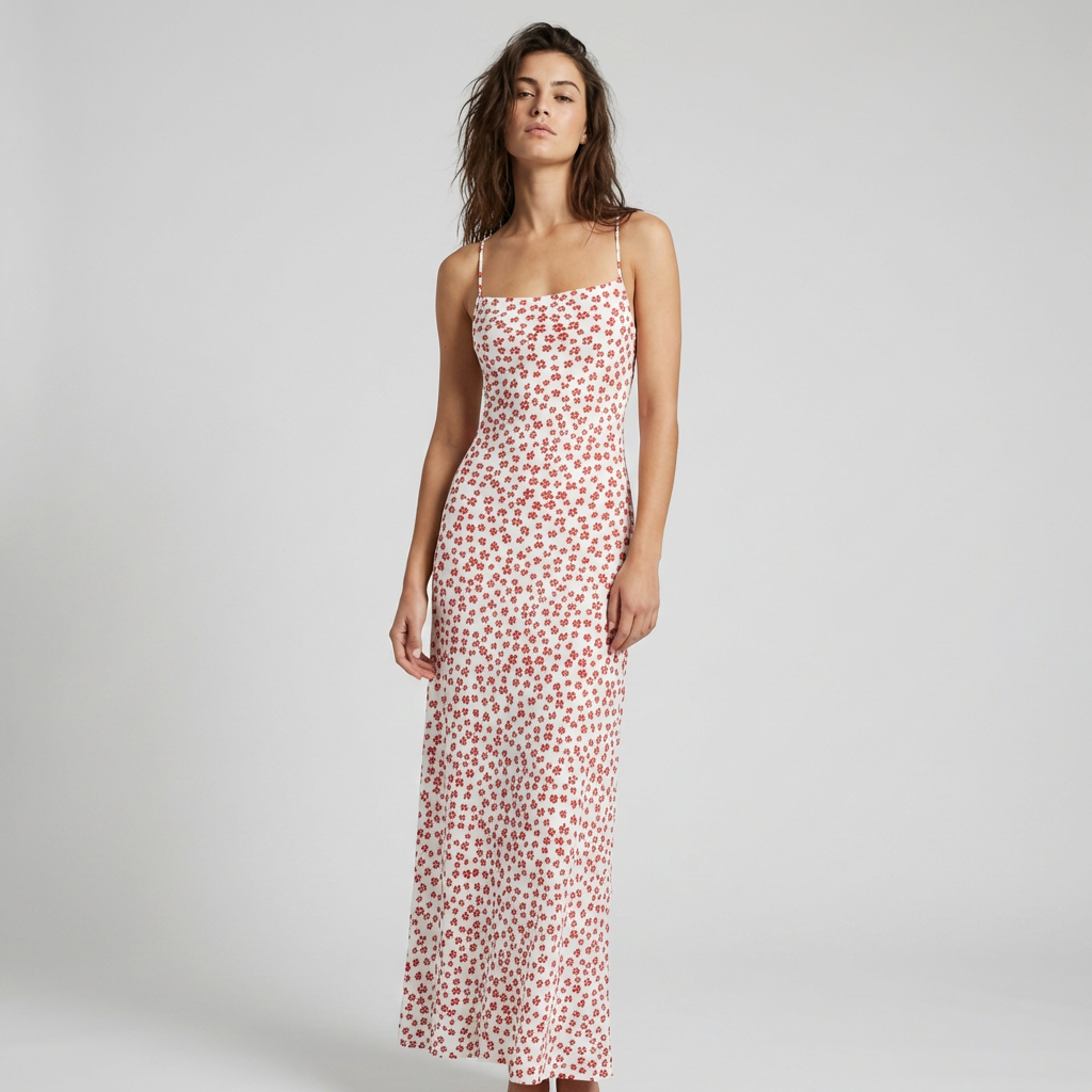 Abito floreale maxi estivo elegante