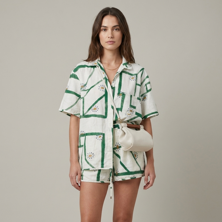 Set estivo donna fantasia shorts