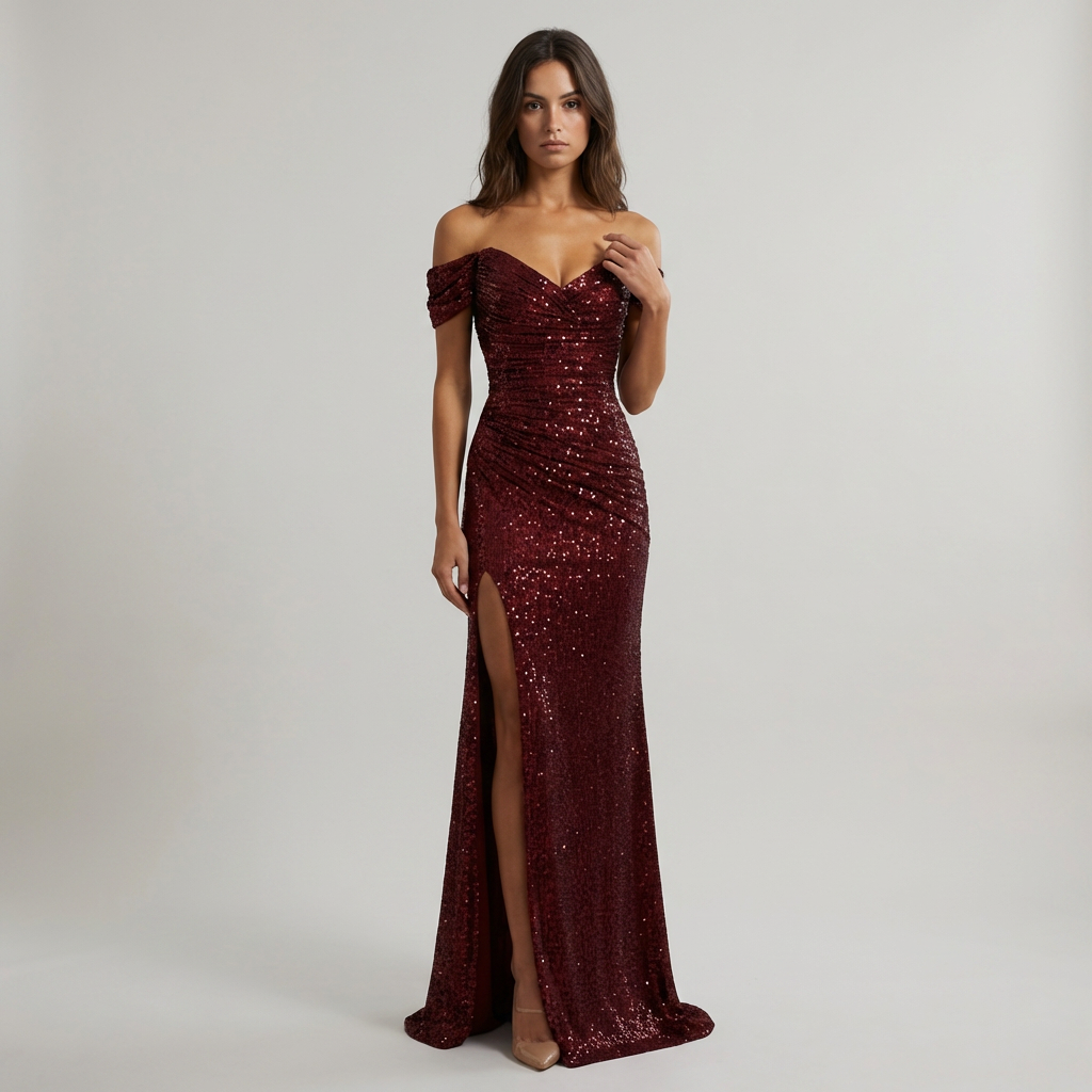 Abito da cerimonia lungo elegante