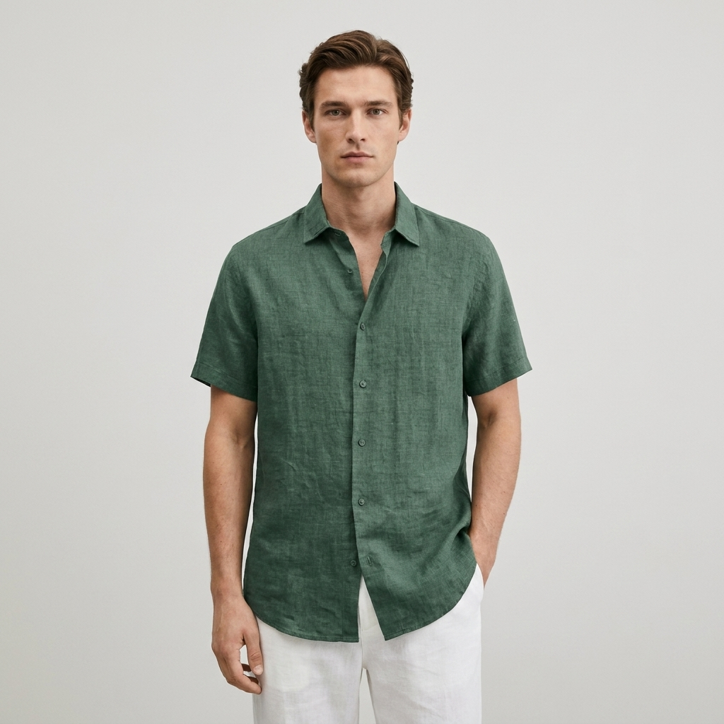 Camicia uomo manica corta elegante