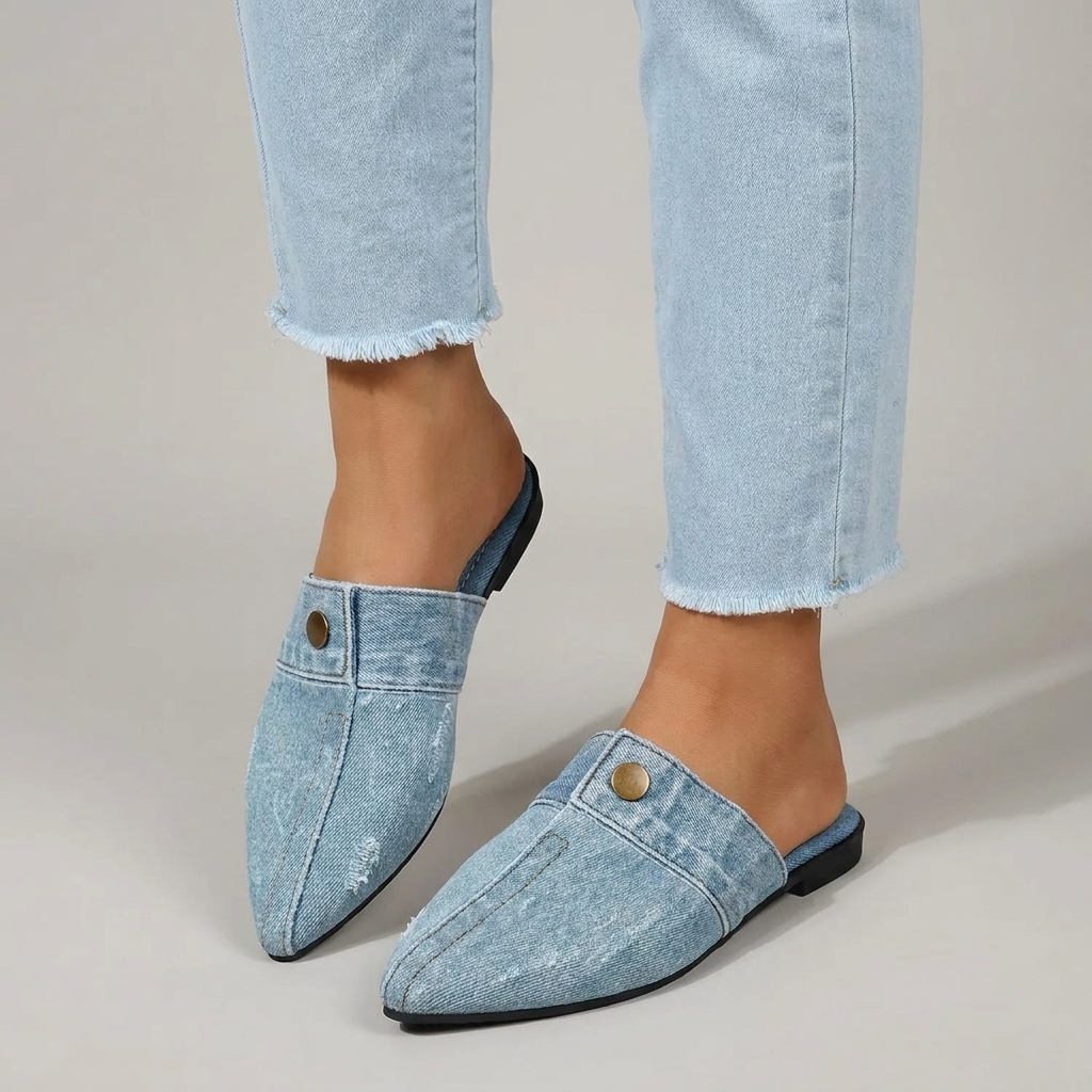 Mules donna eleganti punta affusolata