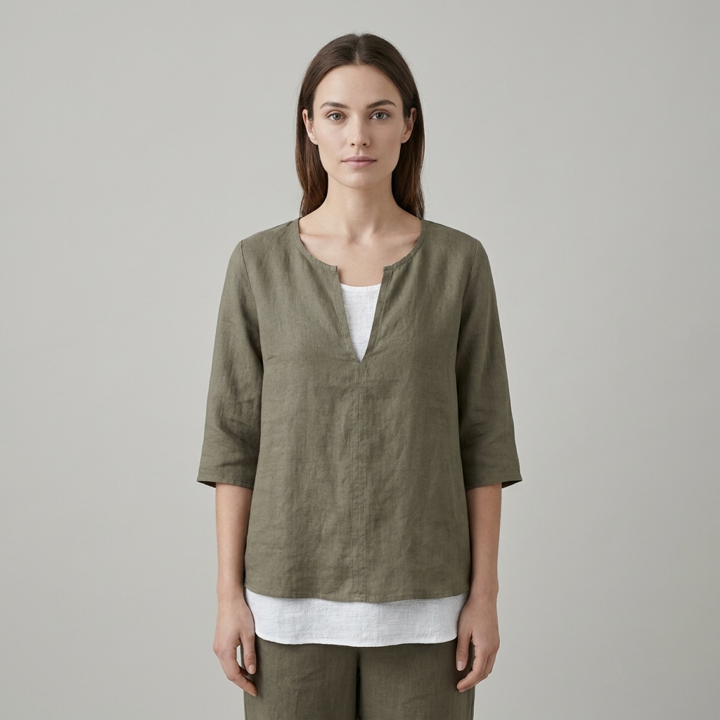 Top donna elegante manica 3/4