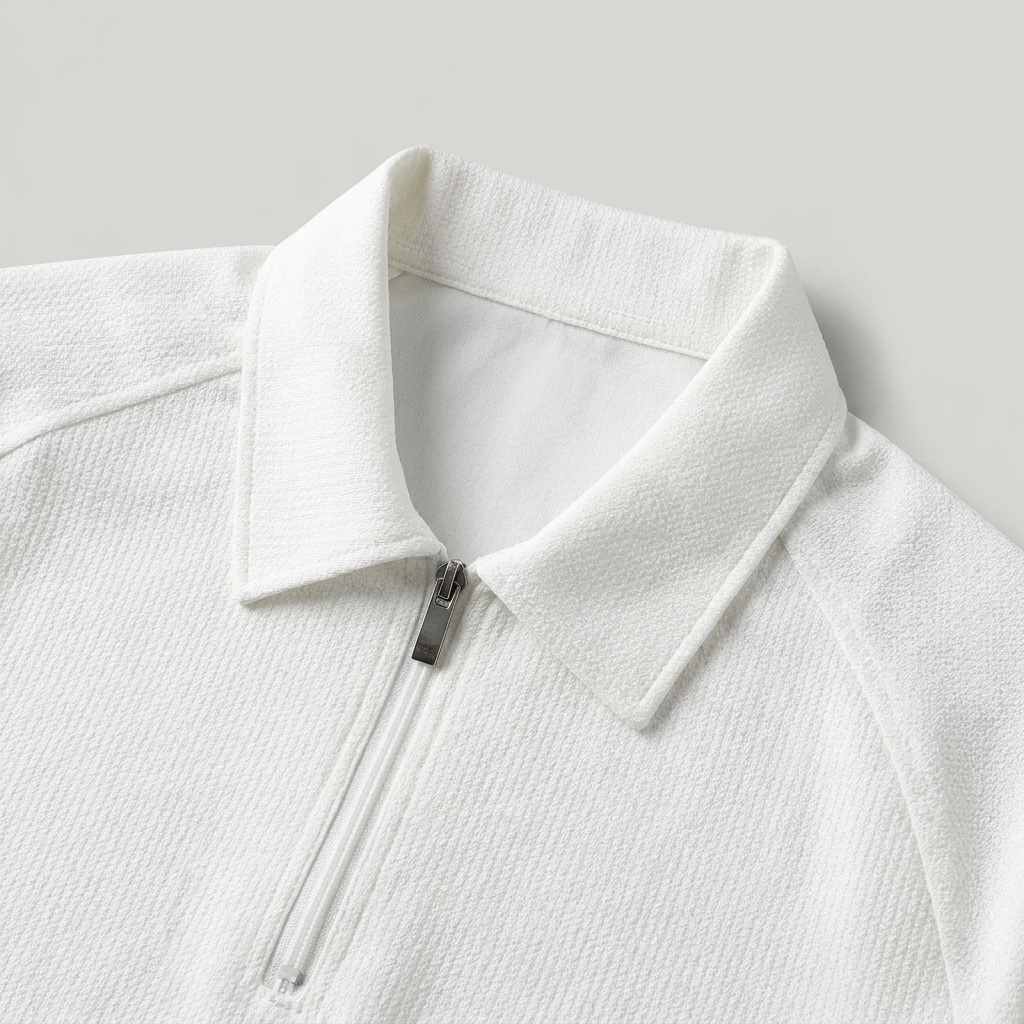 Polo uomo zip quarto sportivo