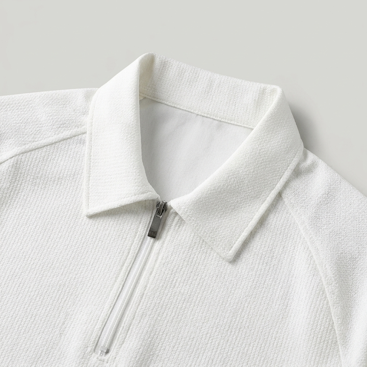 Polo uomo zip quarto sportivo