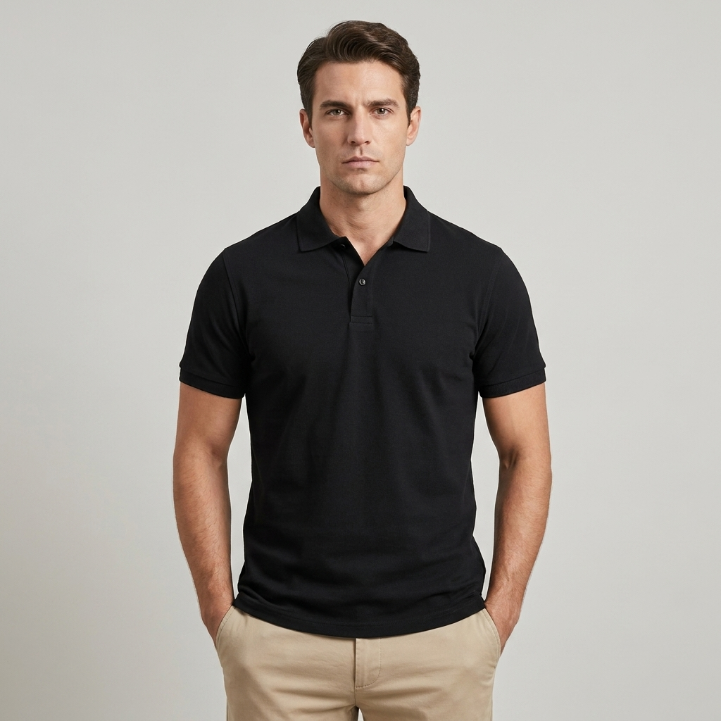 Polo uomo classico con colletto elegante
