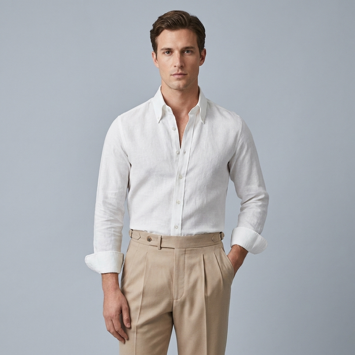 Camicia uomo lino elegante