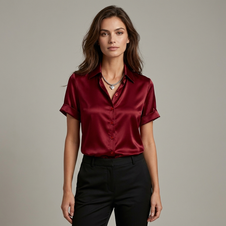 T shirt raffinata donna camicia ufficio
