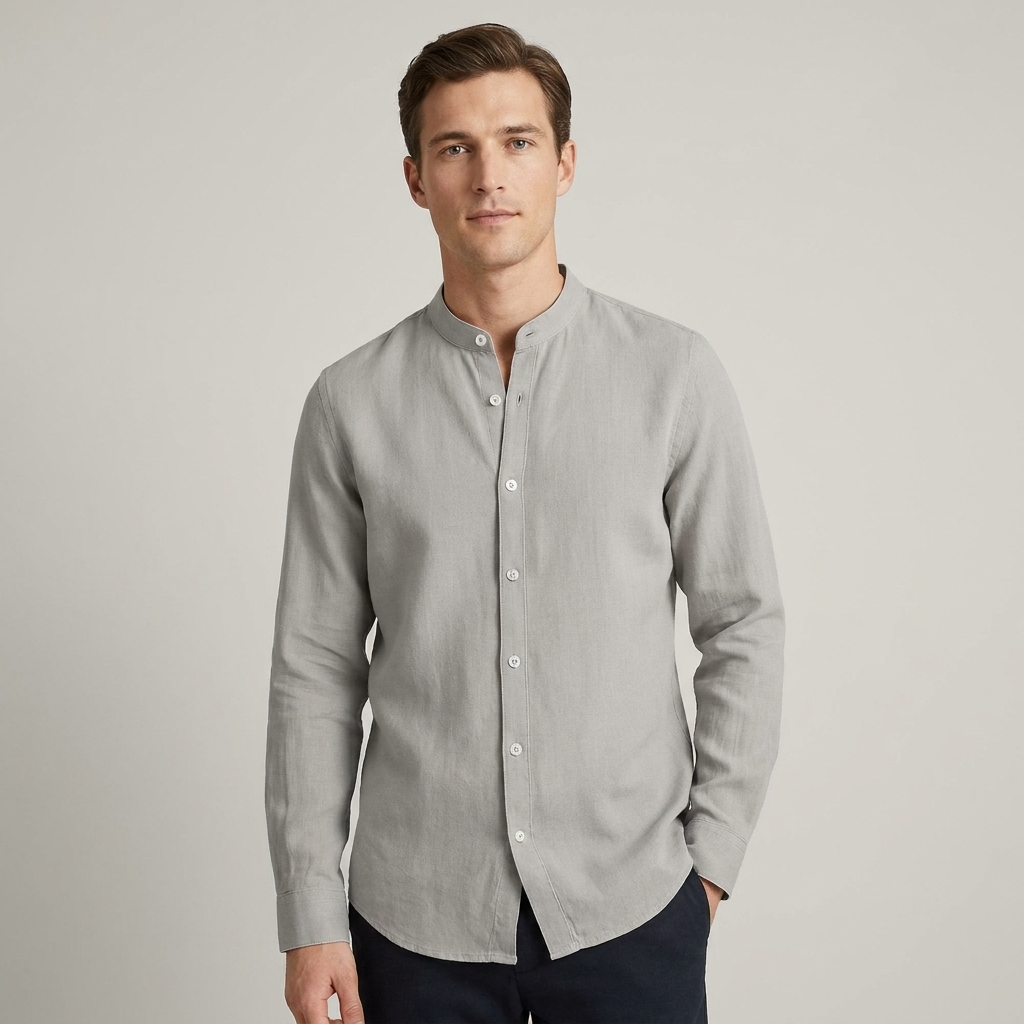 Camicia uomo lino estiva elegante
