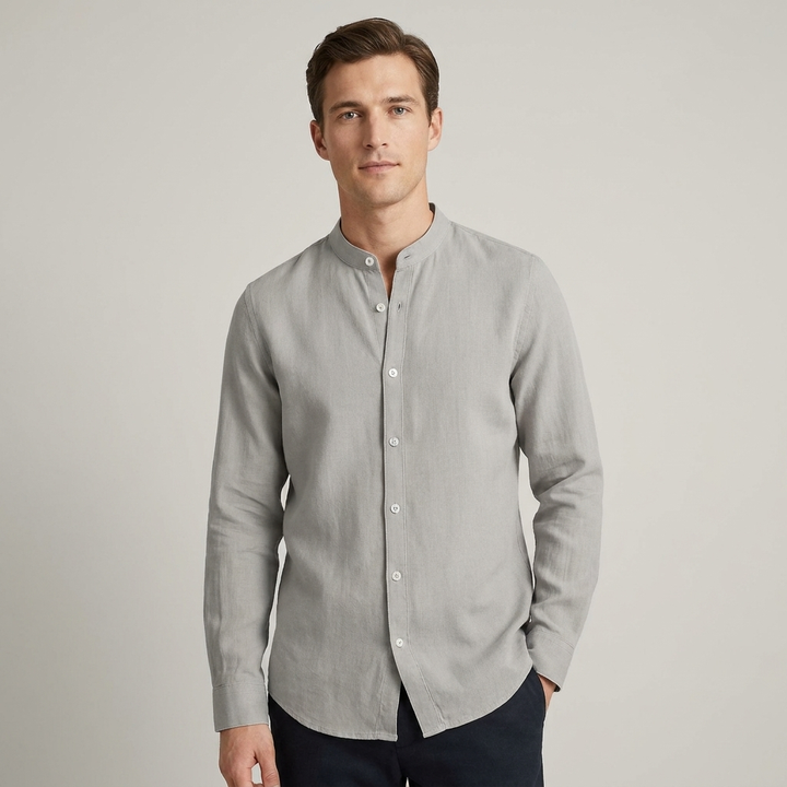Camicia uomo lino estiva elegante