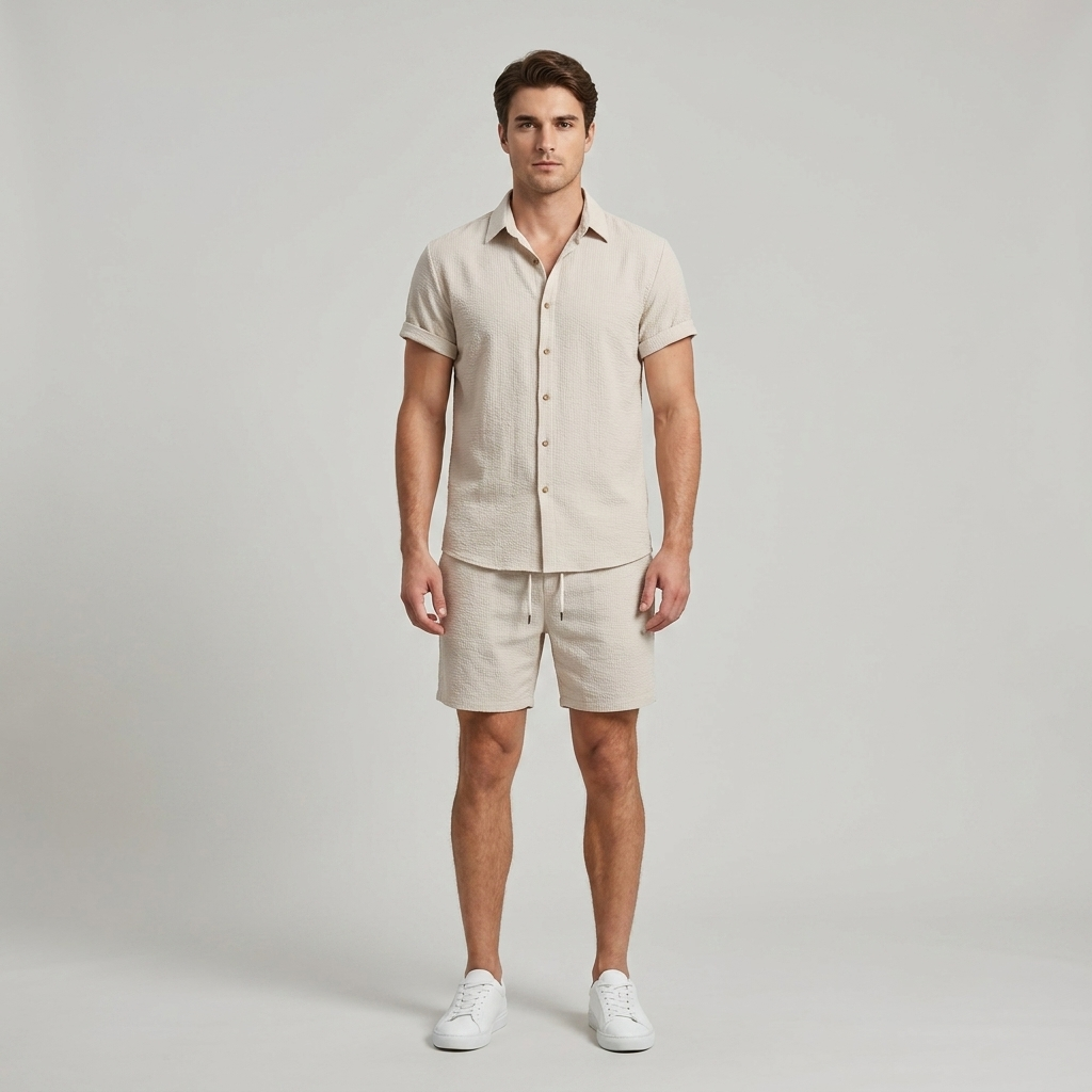 Set uomo estivo camicia pantaloncini