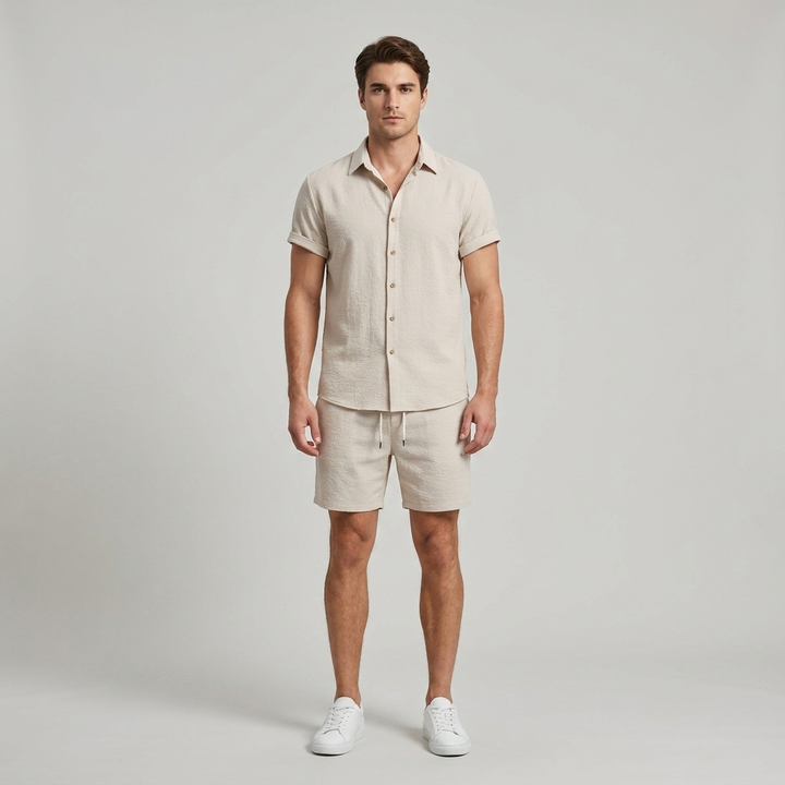 Set uomo estivo camicia pantaloncini
