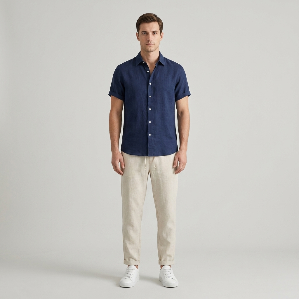 Set uomo estivo camicia pantaloni