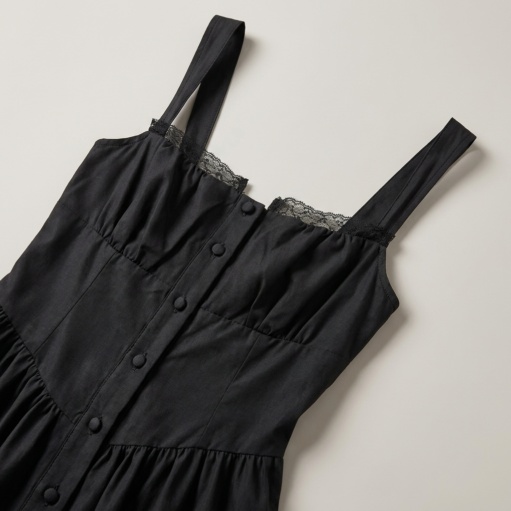 Abito midi donna elegante nero