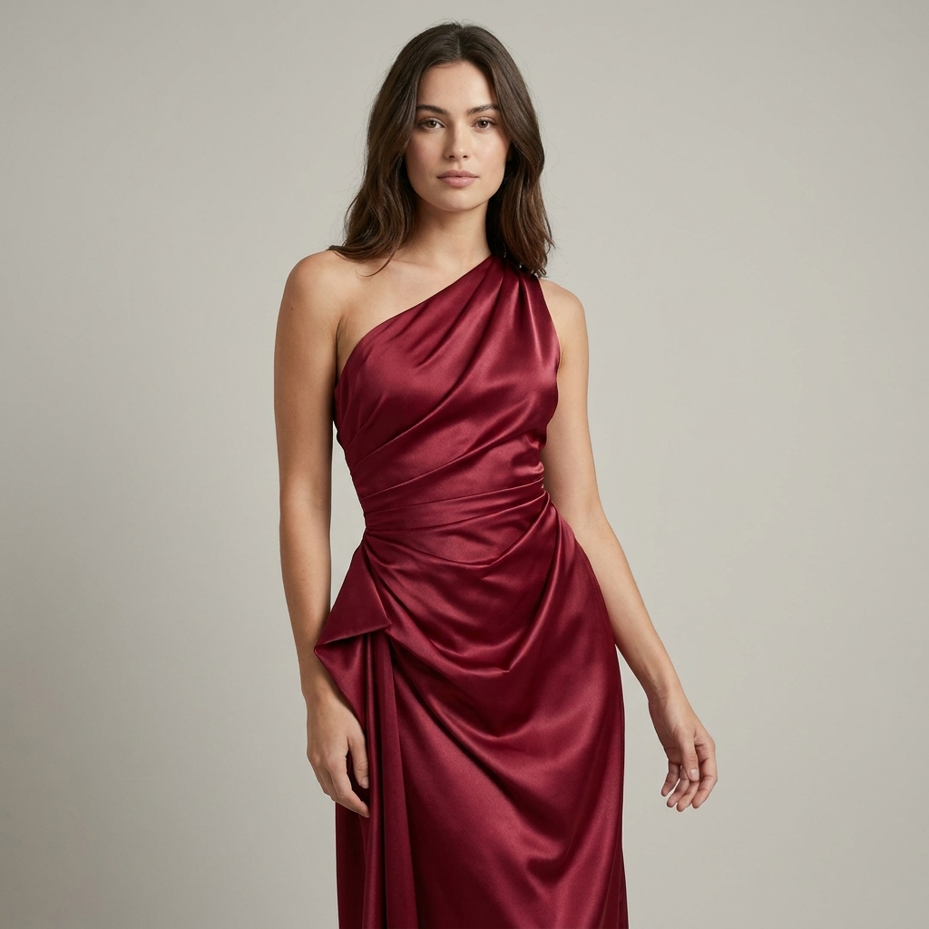 Vestito cerimonia lussuoso rosso lungo