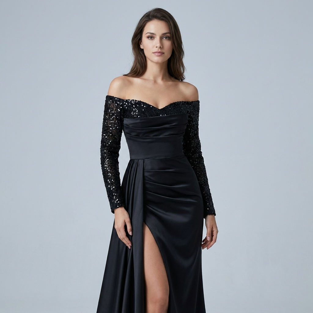 Abito Cerimonia Asimmetrico Raffinato