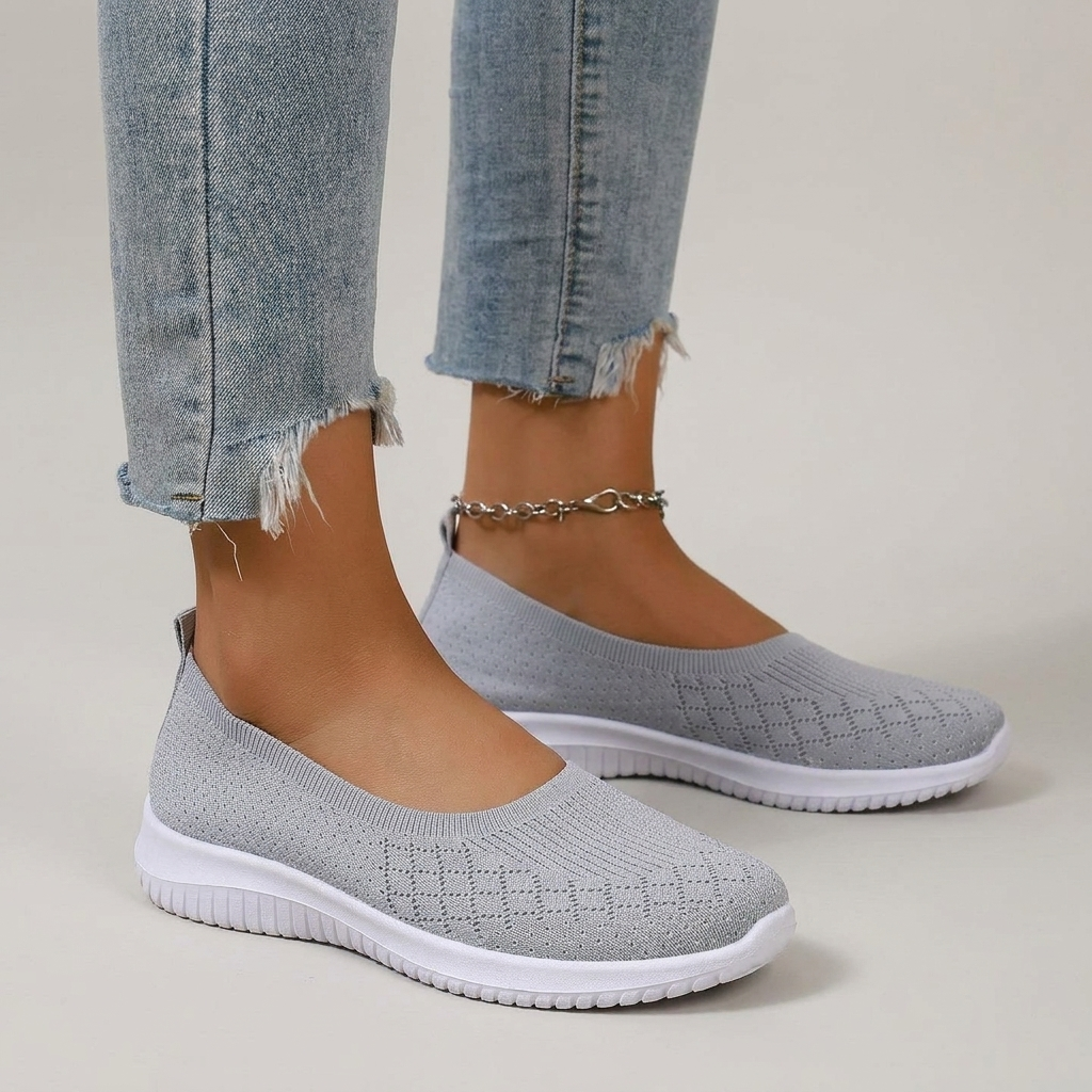 Comode scarpe slip-on da donna con solette imbottite