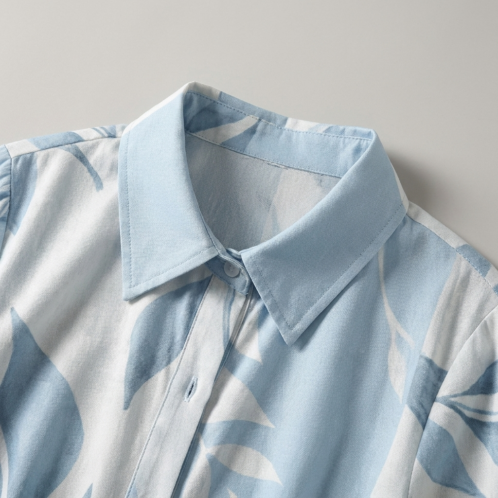 Abito Lungo Boho a Stampa con Scollo a V e Taglio Morbido