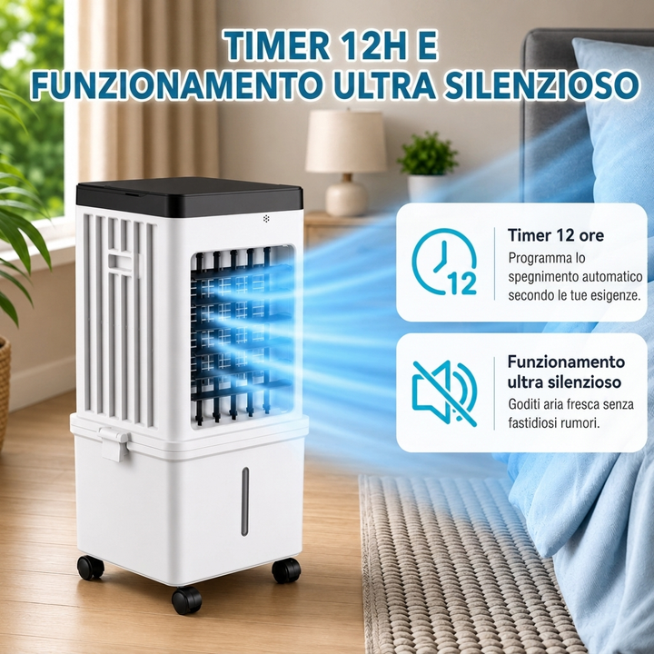 Climatizzatore Portatile Senza Tubo – Raffredda e Ventila all'Istante