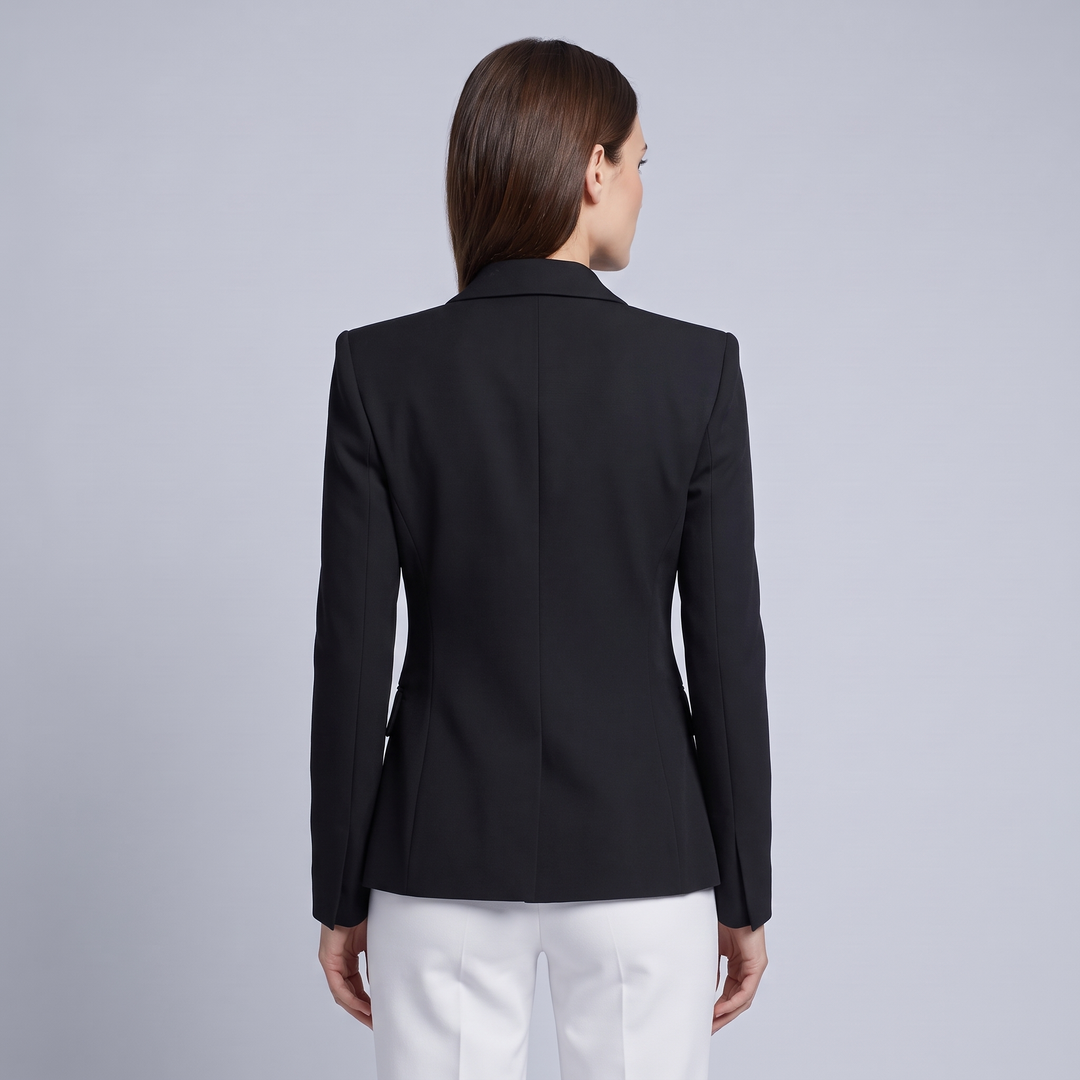 Blazer Donna Elegante Sartoriale Slim Fit Dettagli Raffinati