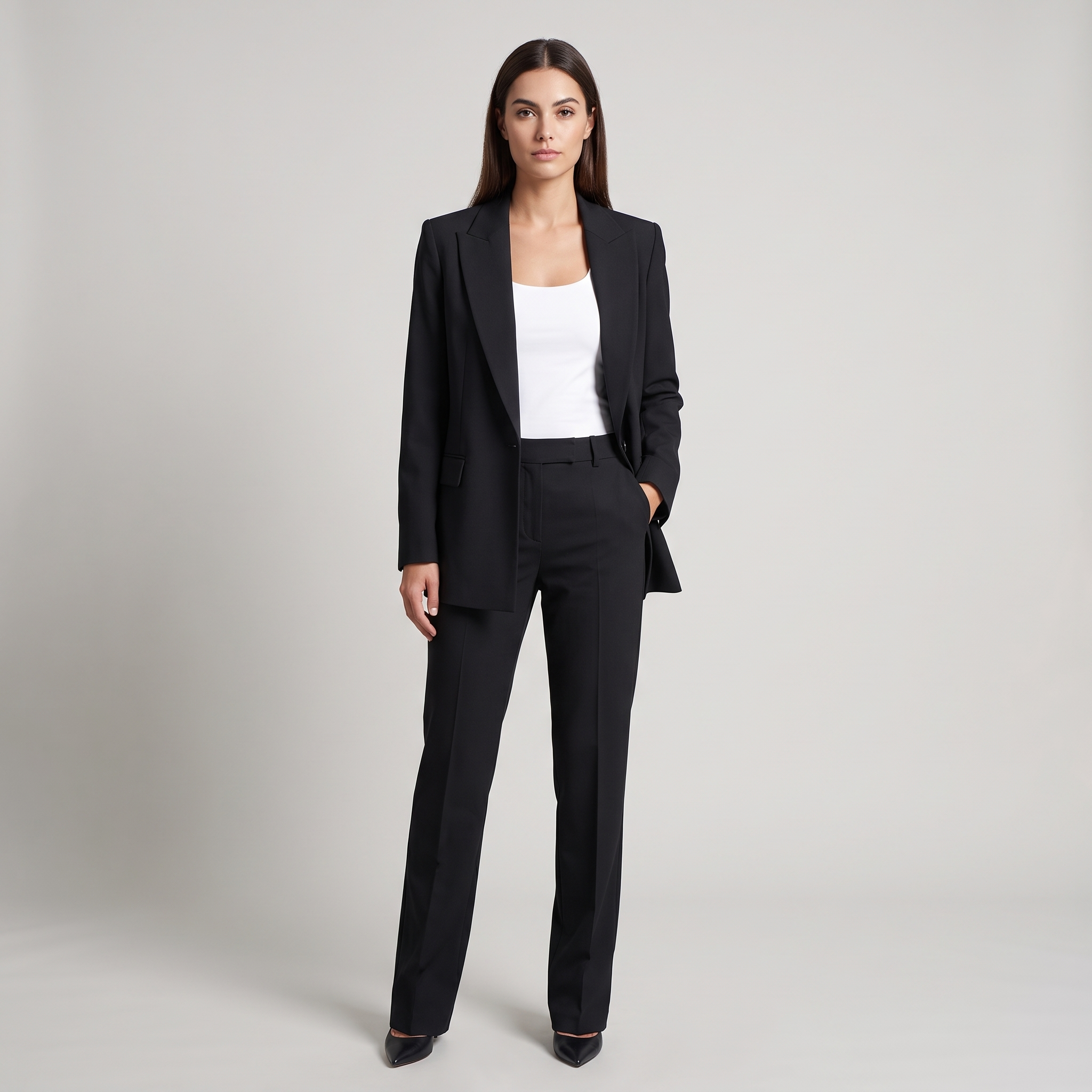 Completo Donna Suit con Blazer Sartoriale e Pantalone Dritto